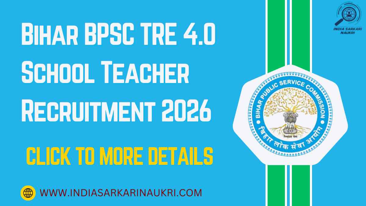 Bihar BPSC TRE 4.0 School Teacher Recruitment 2026 Apply Online for 44000 Posts 